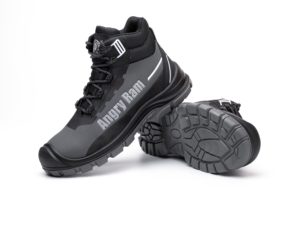 Cleab® JK762 Anti-smash casual air cushion safety shoes （Black High-top） (5)